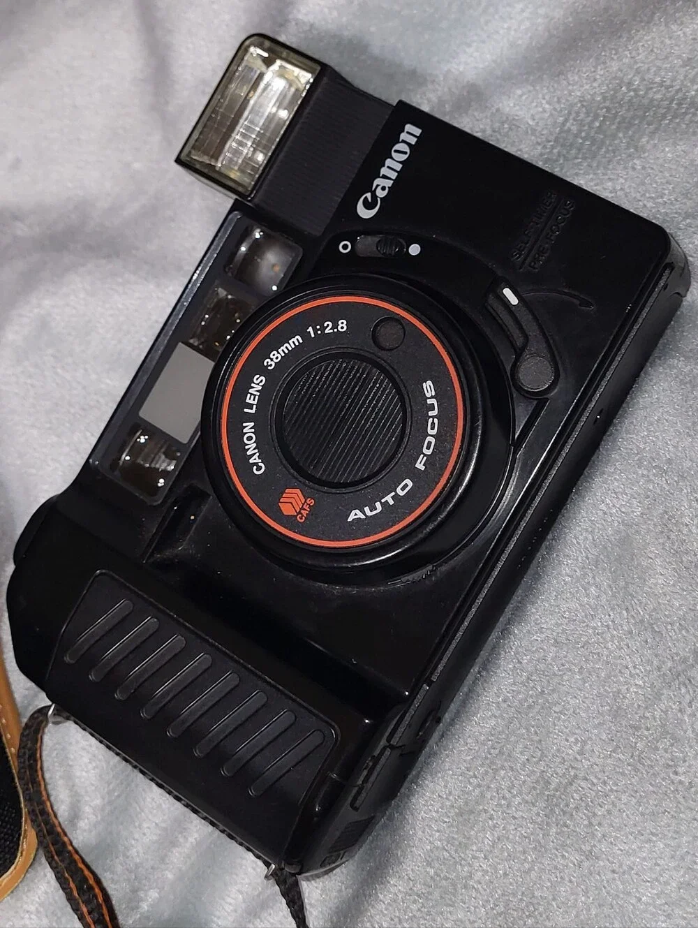Canon Sure Shot Auto Focus 35 mm Point And Shoot Camera Clean With Case vtg 80s